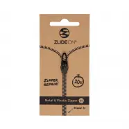 Zlideon Normal Plastic   Metal Zipper Xs   Black   Str  Xs   Lynlås